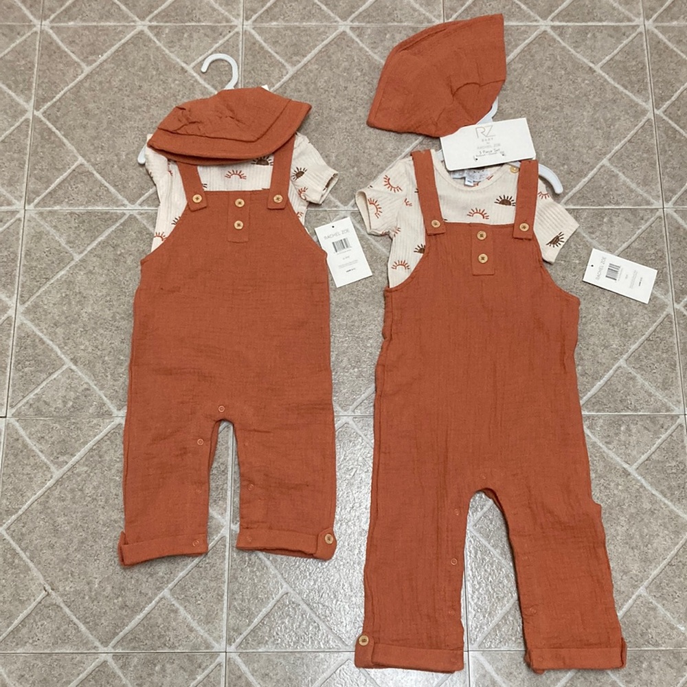 Sunshine Cotton Gauze Overall and Tee